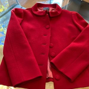 Red Fendi blazer jacket with lining and fabric bottoms. European size 42